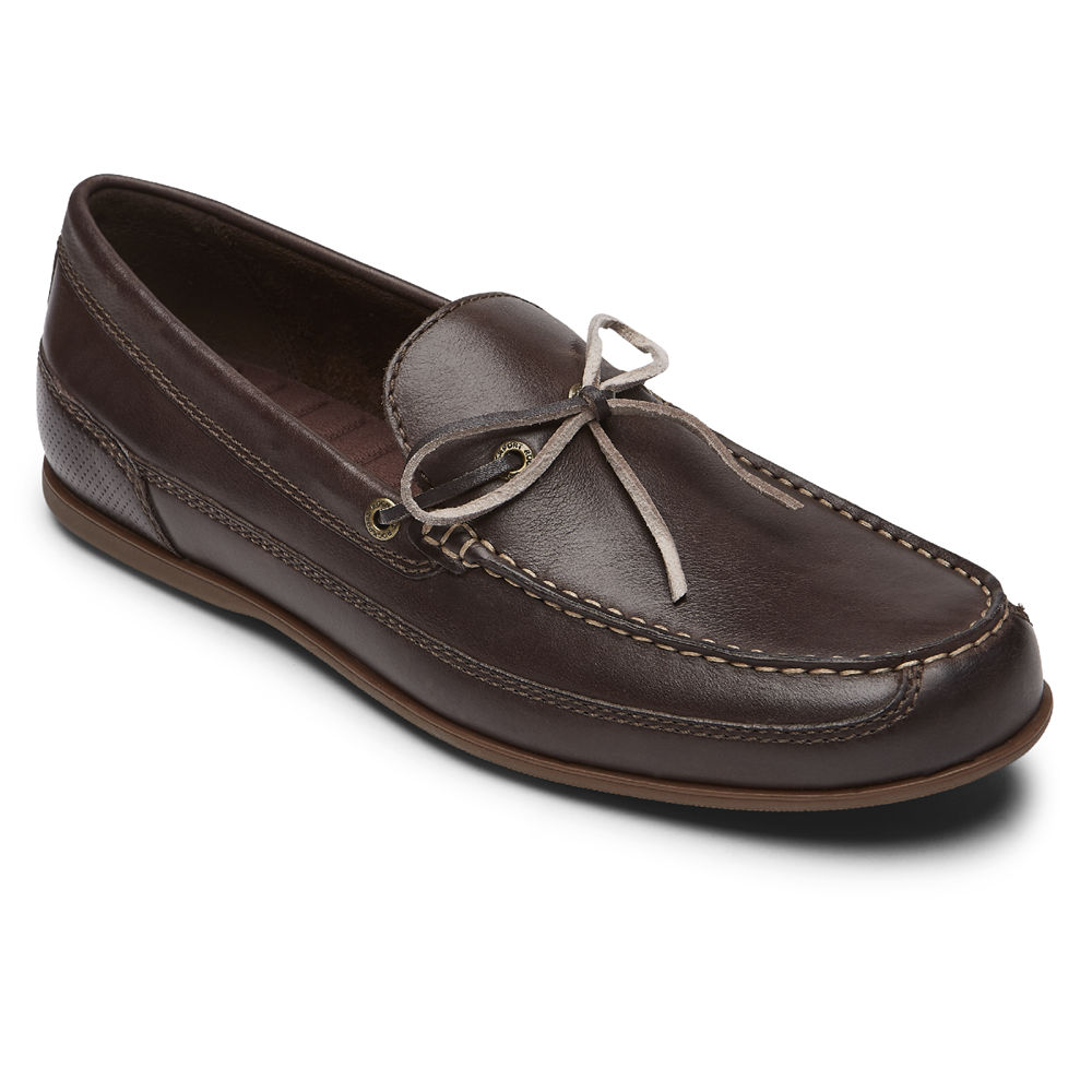 Rockport Loafers For Mens Brown - Malcom Tie - ZH3682570